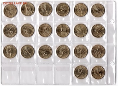 1$ - 20 первых президентов США - монеты029