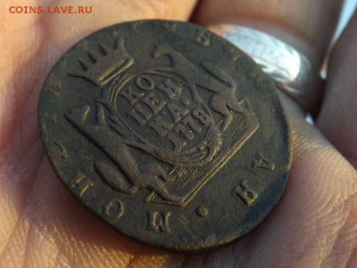 Копейка 1778 года.Сибирь.Зеленая патина.до 15.01.16 года. - 6982677