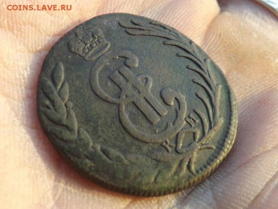 Копейка 1778 года.Сибирь.Зеленая патина.до 15.01.16 года. - 6989845
