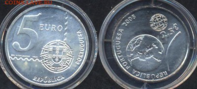 Португалия 5 евро 2003 г., 2,5 евро 2008 г. - 2