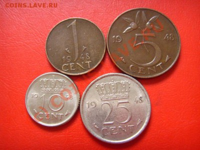 Нидерланды 1-5-10-25 центов 1948 до 06.10 в 21.00 М - LPIC8734.JPG