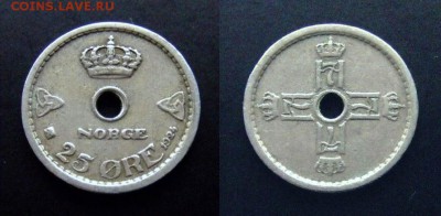1 - Норвегия 25 эре (1924)