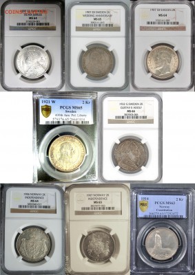 Дания 1875-1958, Парад двухкроновиков, предпродажная оценка - 1