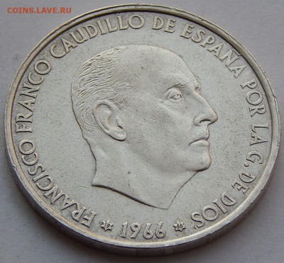 Испания 100 песет 1966 Франко, до 31.01.16 в 22:00 МСК - 4356