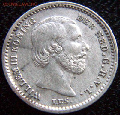 Нидерланды_5 центов 1859. Серебро; до 24.01_22.12мск - 10683
