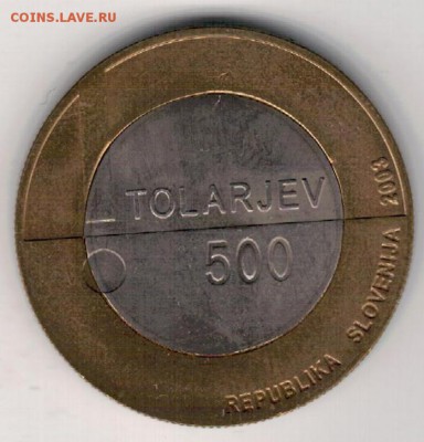 СЛОВЕНИЯ 500 ТОЛАРОВ 2003 ГОД ИНВАЛИДОВ 28.01.16 В 22Ч(Б154) - 4-с1