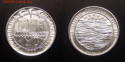 1 - Сан-Марино – 2 лиры (1977) (UNC)