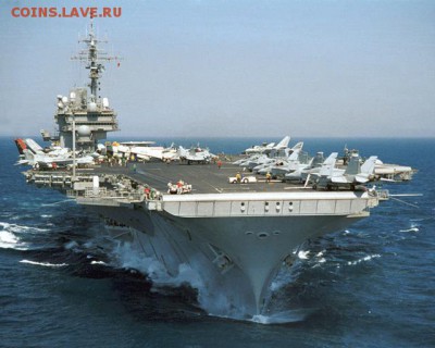 Монеты с Корабликами - USS_Kitty_Hawk_CV-63