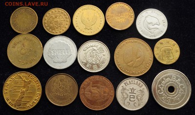 Около 60 разных иностранных жетонов - Жетоны_1_4