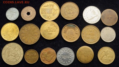 Около 60 разных иностранных жетонов - Жетоны_1_2