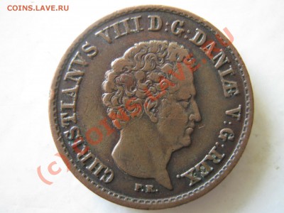 Дания 1 скилинг 1813, полскилинга 1842.Оценка. - Изображение 5501