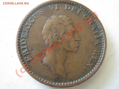 Дания 1 скилинг 1813, полскилинга 1842.Оценка. - Изображение 5490