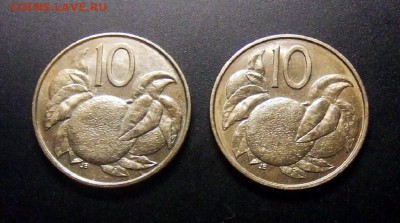 1 - Острова Кука (набор - 10 центов) (2 шт.) Р