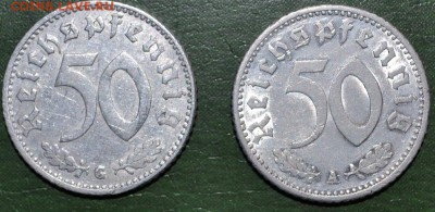 Германия 50 рейхспфенниг 1942G и 1935A оценка - DSC_0826.JPG