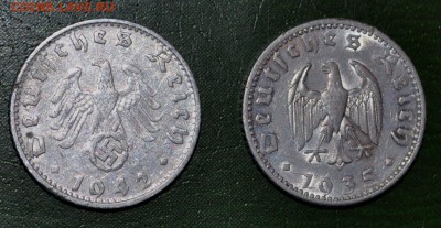 Германия 50 рейхспфенниг 1942G и 1935A оценка - DSC_0830.JPG