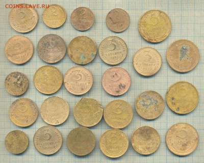 27 монет СССР  до 1957г., до01.02.2016г. 22.00 по Москве - 27 м СССР р