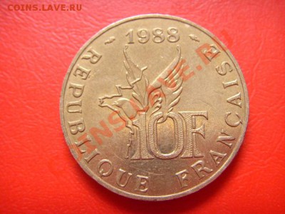 Франция 10 франков 1988 Ролан Гаррос  до 07.10 в 21.00 М - LPIC8901.JPG