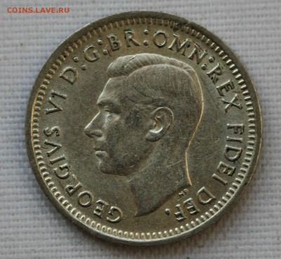 С 1 руб. АВСТРАЛИЯ 3 пенса 1951г. ГЕОРГ-VI до 1.02 в 22-00 - IMG_9341.JPG