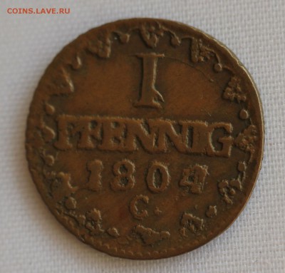С 1 руб. САКСОНИЯ 1 пфенниг 1804г. до 1.02 в 22-00 - IMG_9755.JPG