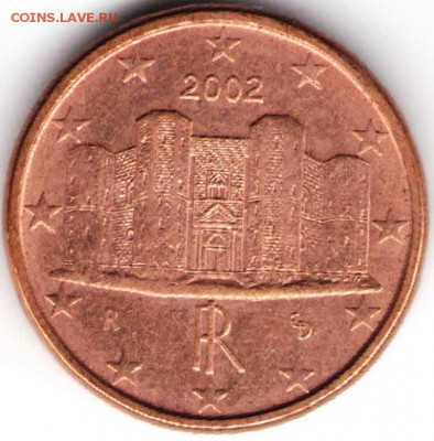 Италия 1 EURO Cent 2002 г. до 01.02.16 г. в 24.00 - монеты7