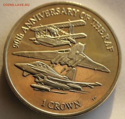 С 1 руб. ФАЛКЛЕНДЫ 1 крона 2008г. САМОЛЁТЫ  до 1.02 в 22-00 - IMG_9676.JPG