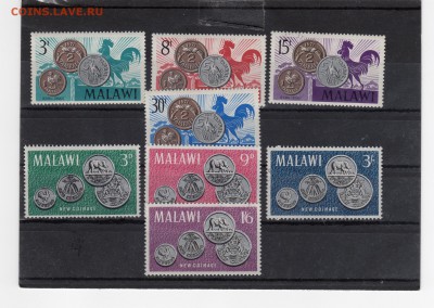 Монеты на марках Малави MNH - Малави 2 серии