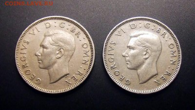 1 - Великобритания (набор - 1 шиллинг (Англ. герб) (2 шт.) А
