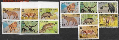 Марки Азии. Вьетнам. Фауна - Марки Азии. Вьетнам. Фауна