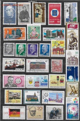 Марки Европы. ГДР. ФИКС - Марки Европы. ГДР. Подборка 1
