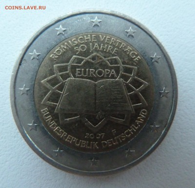 2 евро Германия 2007 F Римский договор до 03.02.16 22:00 мск - P1250504.JPG