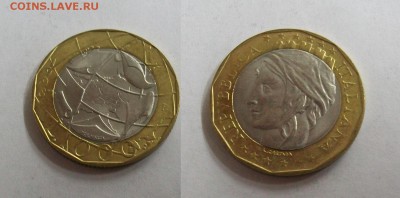 Италия 1000 лир 1998 биметалл - италия 1000 лир 1998