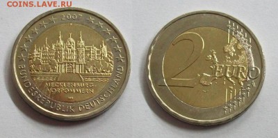 2 евро Германия МЕКЛЕНБУРГ двор F - 1111