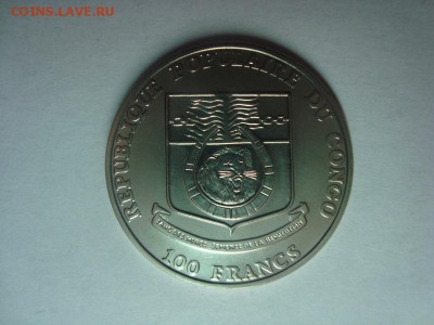 100 франков 1991 год Конго ОИ в Барселоне до 02.02 - 1