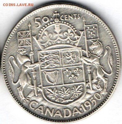 Канада. 50 центов 1950 года. Отличная - Канада-Георг-2