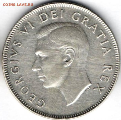 Канада. 50 центов 1950 года. Отличная - Канада-Георг-1