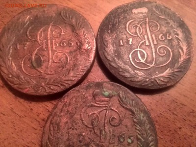 3 МОНЕТЫ 5 КОПЕЕК 1765 СМ - IMG_20160129_211438