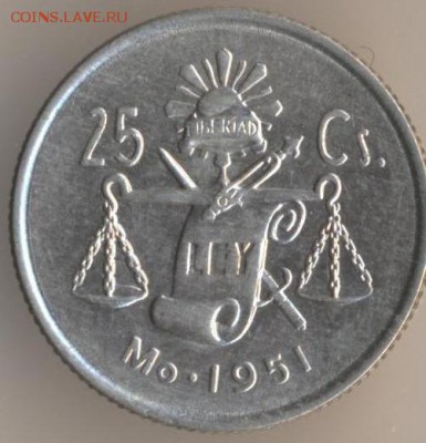 Мексиканские монеты - 25