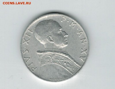 Ватикан 5 лир 1955 до 02.02.16   22-00 - 1%252019