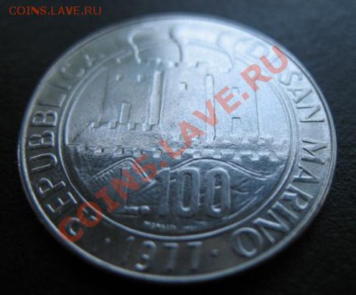 Сан Марино, 1977 г, 100 л, до 12.10 в 21-30 мск - см 100 77 а