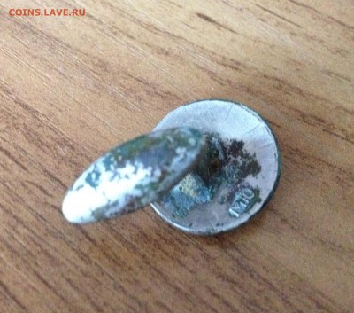 Старинная посеребрённая запонка с камнем с 1₽ - image