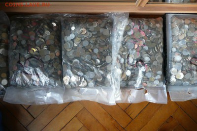 продажа иностранных монет оптом в мешках - мешок3