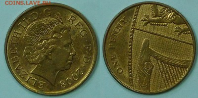Великобритания, 1 пенни, 10 шт., по 1р., 02.02.2016 22-00 - 1-2008.JPG