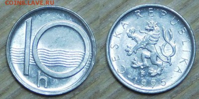 Чехословакия 10 геллеров, 9 шт., по 1 р., до 02.02.2016 22-0 - 1995.JPG