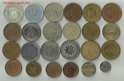 24 разных жетонов одним лотом - жетоны 2