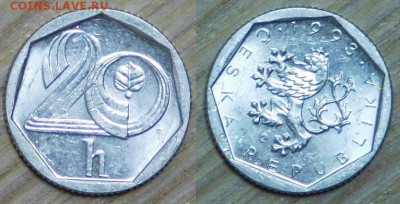 Чехословакия 20 геллеров, 9 шт. по 1 р. до 02.02.2016 22-00 - 1993.JPG