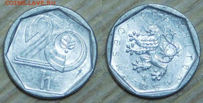 Чехословакия 20 геллеров, 9 шт. по 1 р. до 02.02.2016 22-00 - 1994.JPG