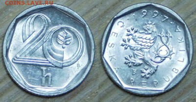 Чехословакия 20 геллеров, 9 шт. по 1 р. до 02.02.2016 22-00 - 1997.JPG