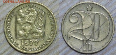 Чехословакия 20 геллеров, 10 шт. по 1 р, до 02.02.2016 22-00 - 1977.JPG