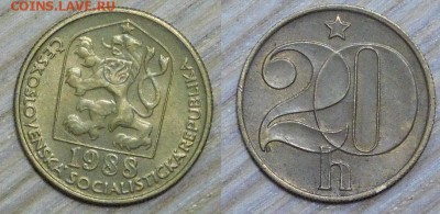 Чехословакия 20 геллеров, 11 шт., по 1р., 02.02.2016 22-00 - 1988.JPG