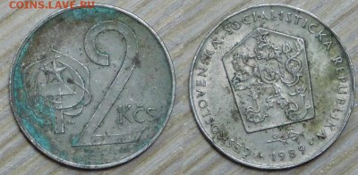 Чехословакия 2 кроны, 5 шт., по 2 р., 02.02.2016 22-00 мск - 1989.JPG